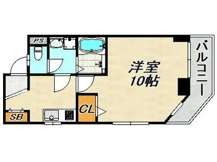 ラ ルーチェ新長田(1K/5階)の間取り写真