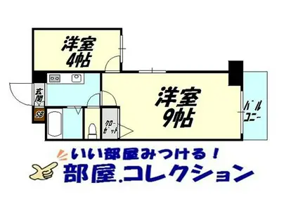 ウインズ浅香II(2K/4階)の間取り写真