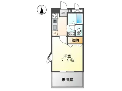 エスポアタカスギ(1K/1階)の間取り写真