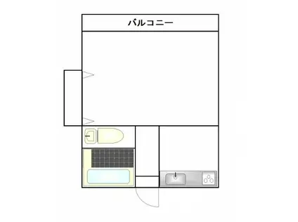 第11三共ビル(1K/5階)の間取り写真