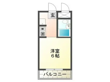 FOUR SEASON(1K/5階)の間取り写真