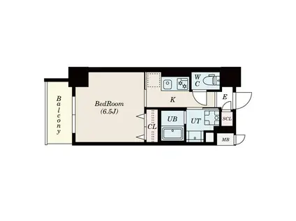 S-RESIDENCE浅間町(1K/4階)の間取り写真