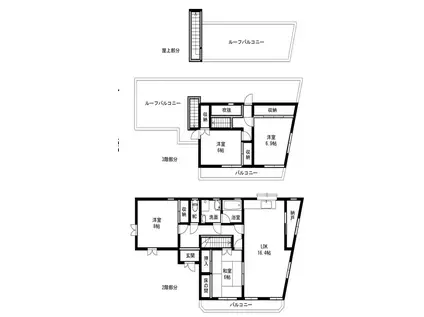 ASY岡本(4LDK/2階)の間取り写真