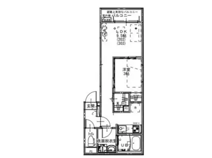 KEIAI RESIDENCE せんげん台IVケイアイレジデンスセンゲ(1LDK/3階)の間取り写真