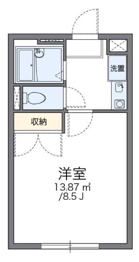 レオパレス永井III(1K/3階)の間取り写真