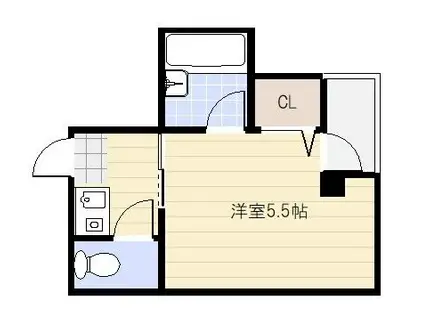 アスカマンション(1K/3階)の間取り写真