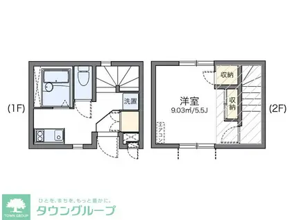 レオネクスト松ノ木(1K/1階)の間取り写真