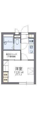 レオパレスHARUHI(1K/2階)の間取り写真