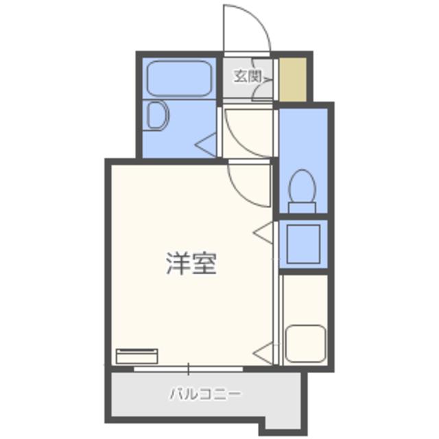 モアフィールド箱崎II(ワンルーム/7階)の間取り写真