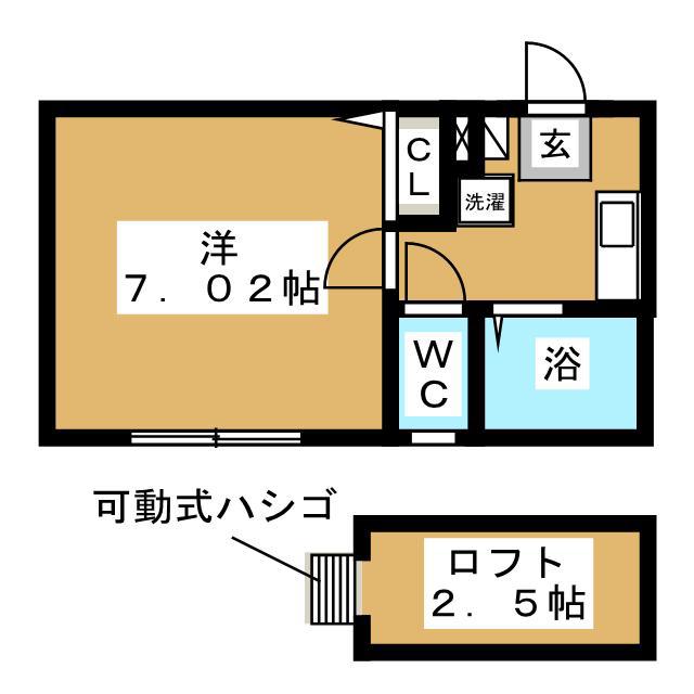 CLASSY HOUSE MACHIDA(1K/1階)の間取り写真