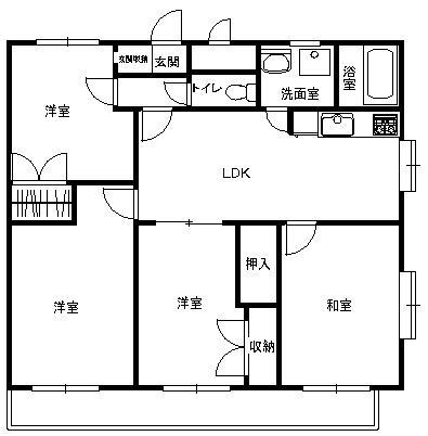 ウェルナード(4LDK/2階)の間取り写真