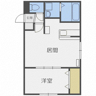 アイメゾン弐番館(1LDK/3階)の間取り写真