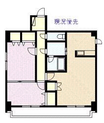 ディアー1条(2LDK/4階)の間取り写真