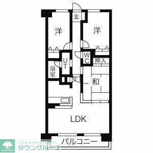 ダイアパレスライブシティ船橋(3LDK/10階)の間取り写真