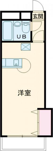 サントルヴィラ本町(1K/2階)の間取り写真