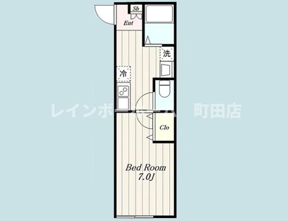RISTIA海老名(1K/1階)の間取り写真