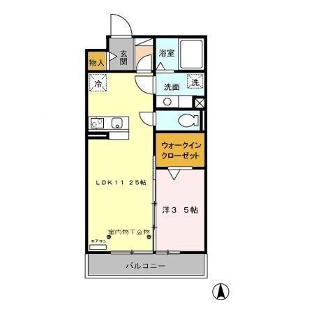 プルミエール(1LDK/3階)の間取り写真