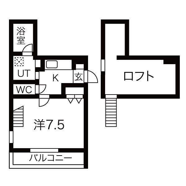 IN STYLE DOTOKU(1K/1階)の間取り写真