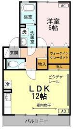 コーエイ・ラポール日吉弐番館(1LDK/1階)の間取り写真