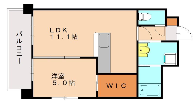MOLTO FELICE(1LDK/4階)の間取り写真