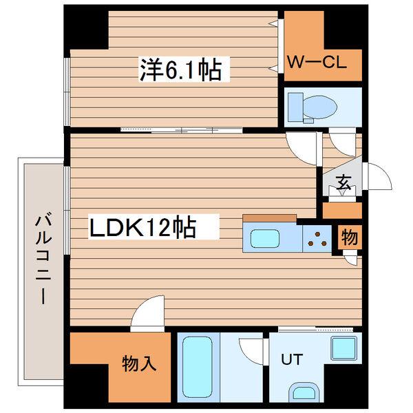LUCY HOUSEII (1LDK/4階)の間取り写真