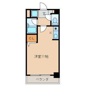 アクセス砂津(ワンルーム/4階)の間取り写真