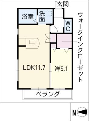 JR東海道本線 金山駅(愛知) 徒歩2分 4階建 築14年(1LDK/4階)の間取り写真