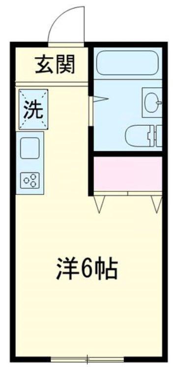 金子ビル(ワンルーム/3階)の間取り写真