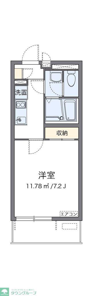 ミランダデアメルツ(1K/2階)の間取り写真