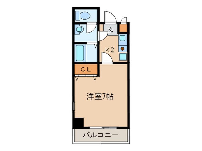 スパジオ博多(1K/3階)の間取り写真