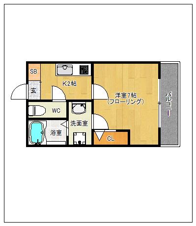 ST.PHOENIX(1K/1階)の間取り写真