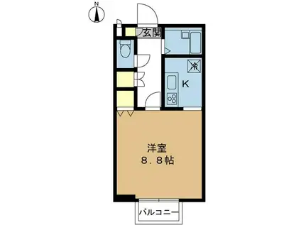 αNEXT新潟第7(1K/1階)の間取り写真