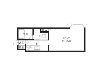 グレース21(1K/3階)の間取り写真