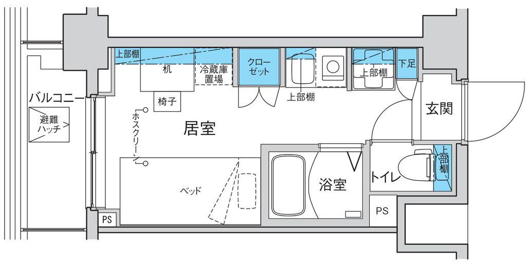 キャンパスヴィレッジ赤塚新町(ワンルーム/5階)の間取り写真