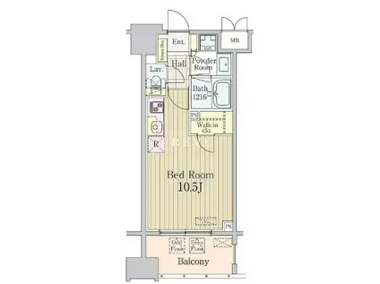 グランパレス東京八重洲アベニュー(ワンルーム/3階)の間取り写真