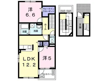 ベル ブリッサ(2LDK/3階)の間取り写真