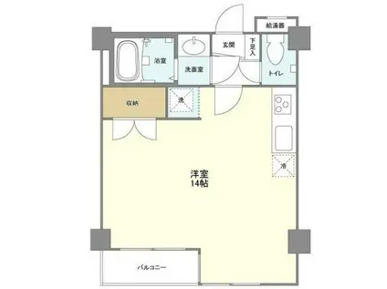 クレール久米川(ワンルーム/3階)の間取り写真