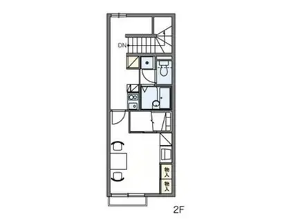 レオパレスたちばな II(1K/1階)の間取り写真