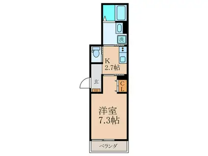 HARUKOMA-SO(1K/1階)の間取り写真