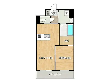 アルゴヴィラージュ天神II(1LDK/10階)の間取り写真