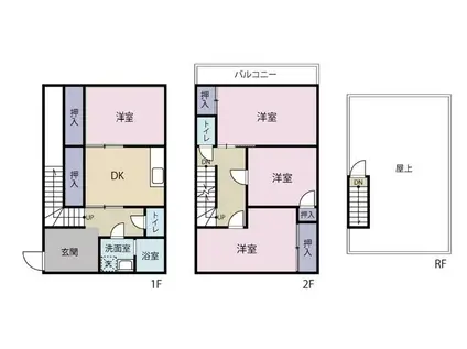 クロノス上祖師谷(4DK/1階)の間取り写真