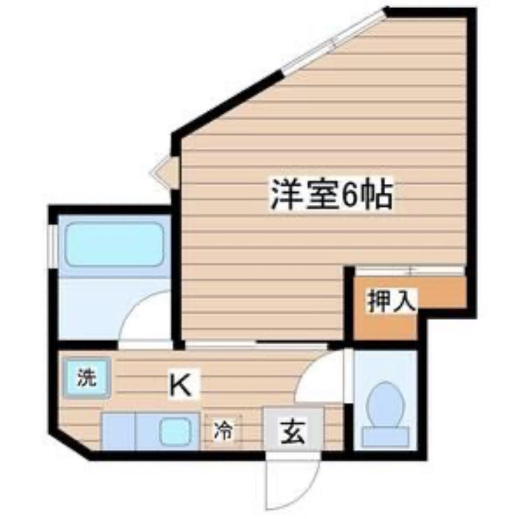 こもれ日のエルミタージュ八乙女(1K/1階)の間取り写真