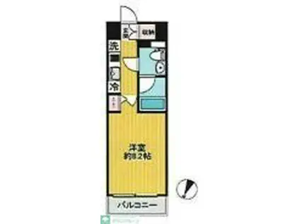 SHOKEN RESIDENCE川崎生田(1K/2階)の間取り写真