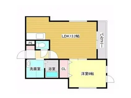 CHOUETTE PLUME(1LDK/3階)の間取り写真