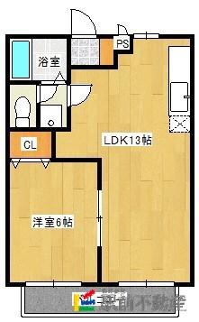 アヴォンリー大樹(1LDK/1階)の間取り写真