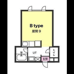 レラ円山(1K/4階)の間取り写真