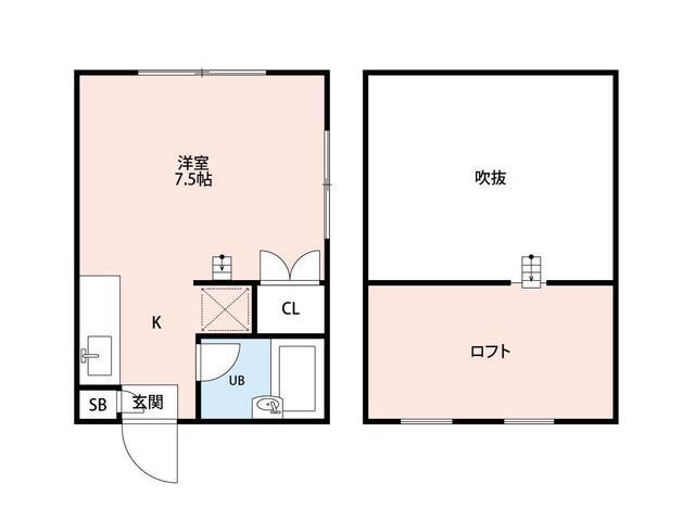 第五富士見荘(ワンルーム/1階)の間取り写真