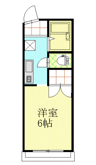 憲昭マンション(1K/4階)の間取り写真