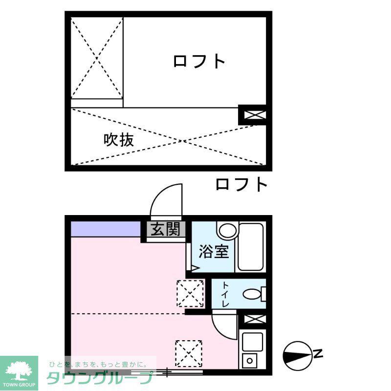 ミルプラージュ(ワンルーム/1階)の間取り写真