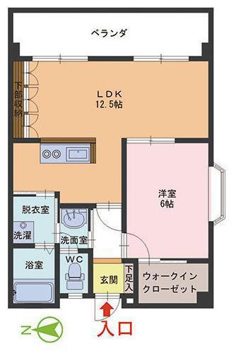 サン ラフィーネ(1LDK/3階)の間取り写真